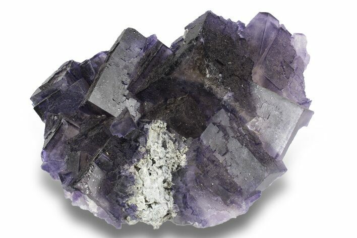 Purple Cubic Fluorite Crystal Cluster - Cave-In-Rock #246728